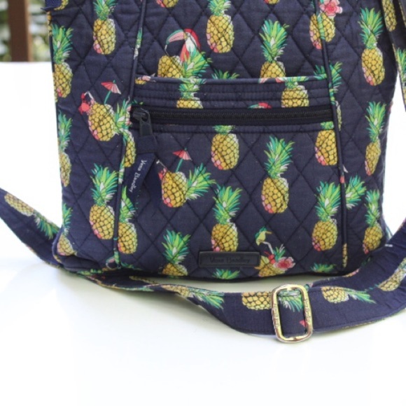 Vera Bradley pineapple toucan party cross body bag Embroidered - Picture 8 of 10